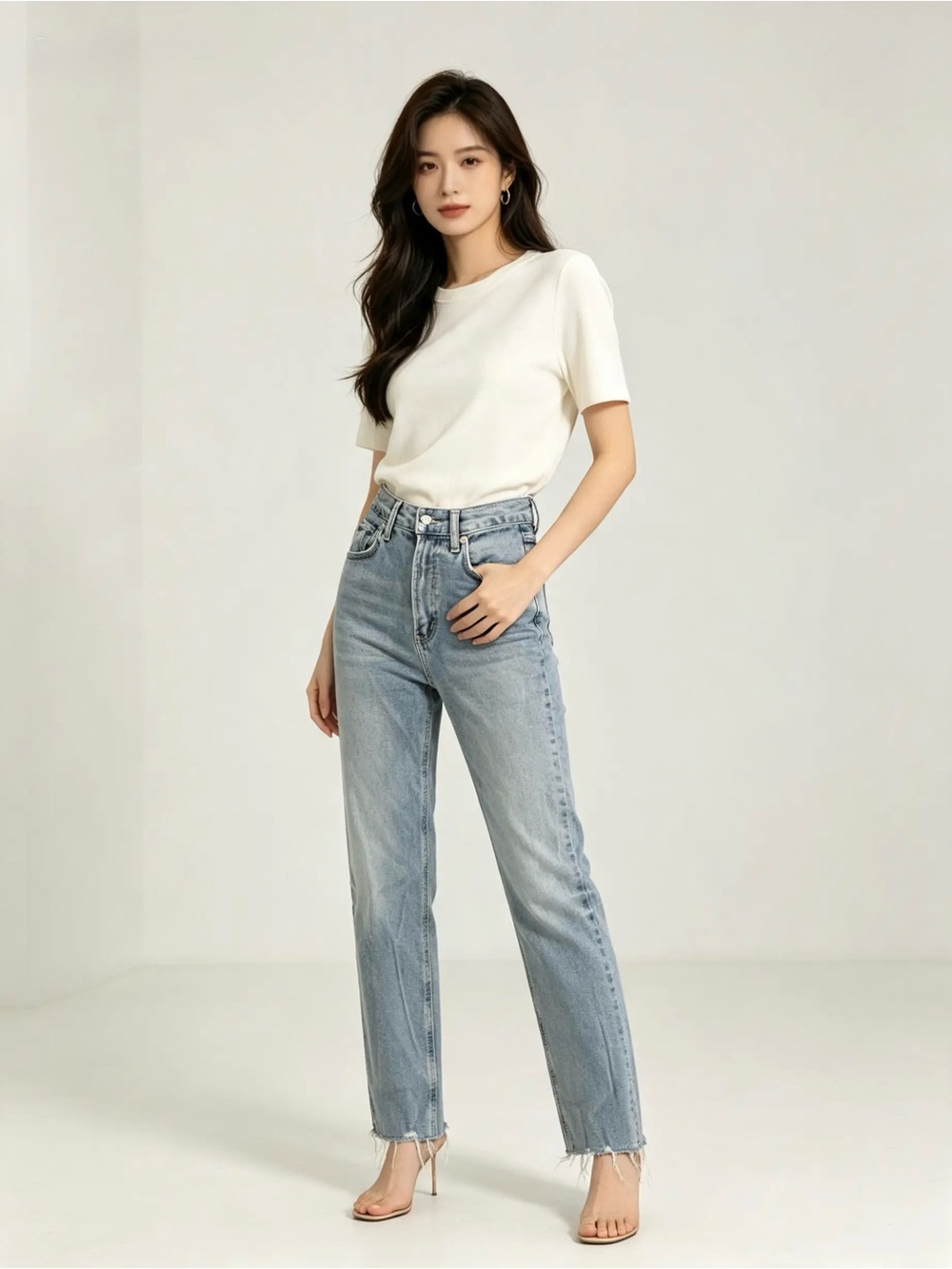Citizens Of Humanity Light Blue Straight Leg Jeans